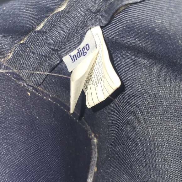 Large Navy Laptop Tote Bag Indigo for School/Work - Picture 3 of 5